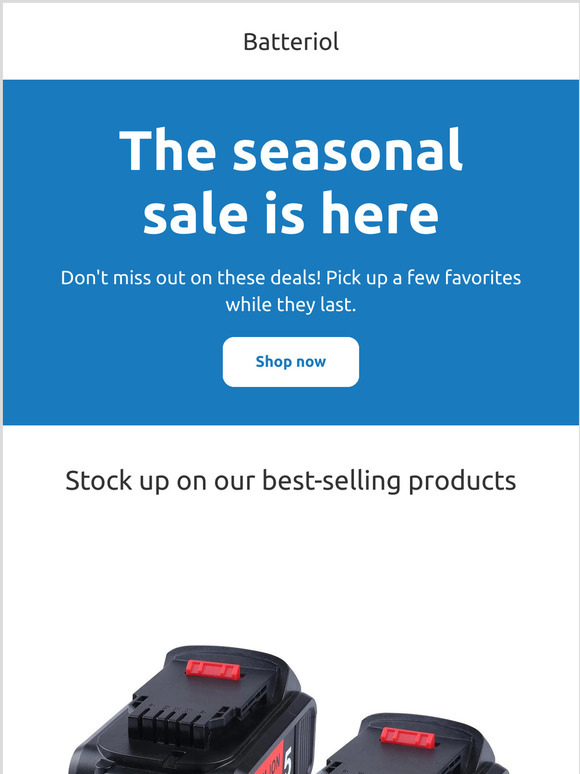 Up to 50% Off Batteriol Lithium Ion Batteries