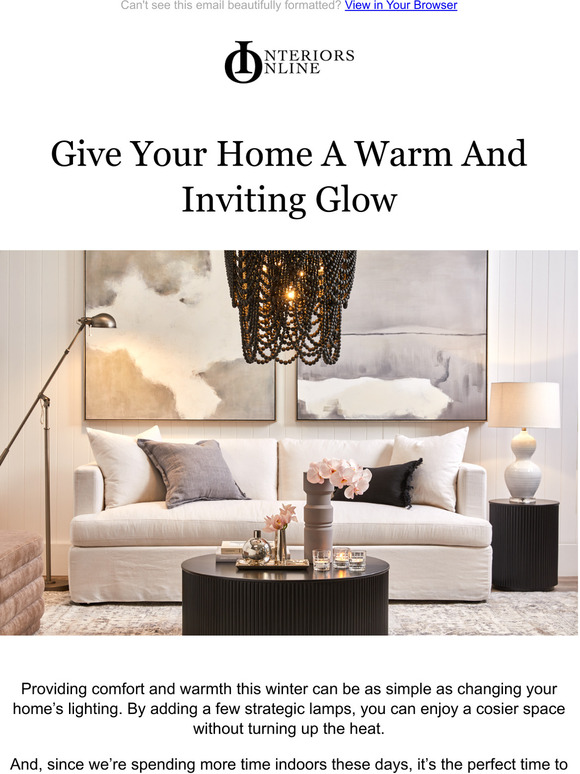 Interiors Online Create a cosy atmosphere this winter Milled
