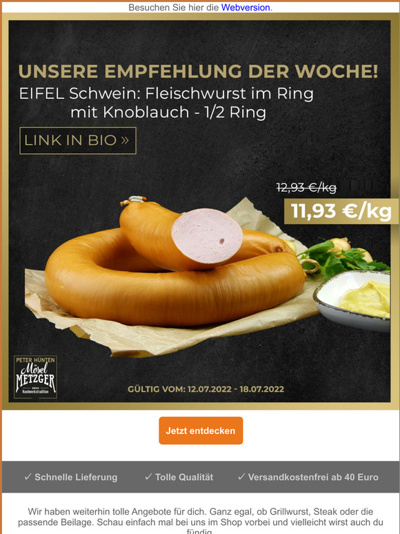 Unsere Empfehlung der Woche | Moselmetzger.de