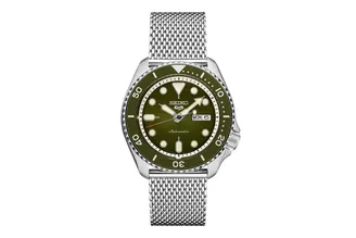 Seiko 5 sports stainless steel automatic watch