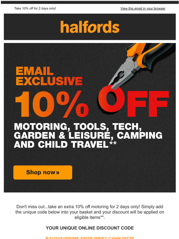Open for your exclusive discounts