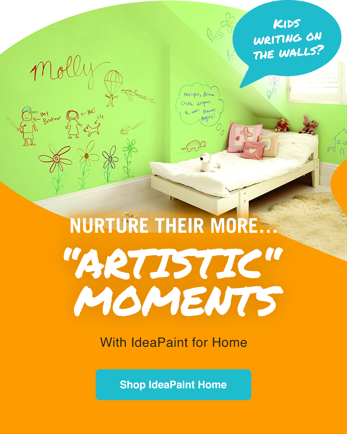 Nurture Their More… “Artistic” Moments With IdeaPaint for Home