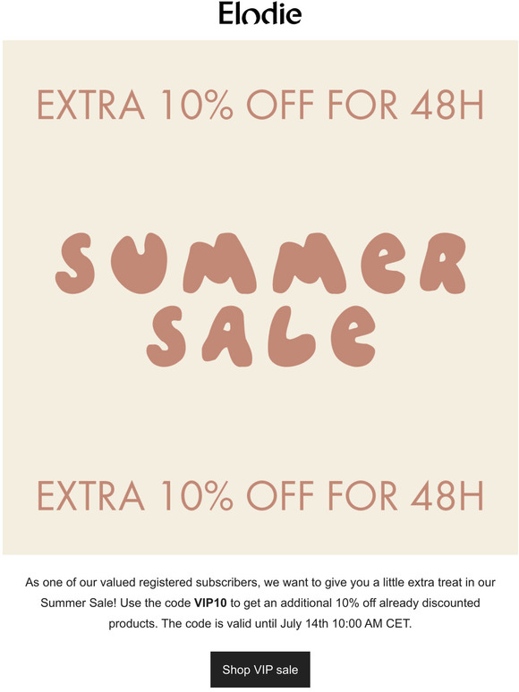 SUMMER SALE 💚 VIP extra 10% off!