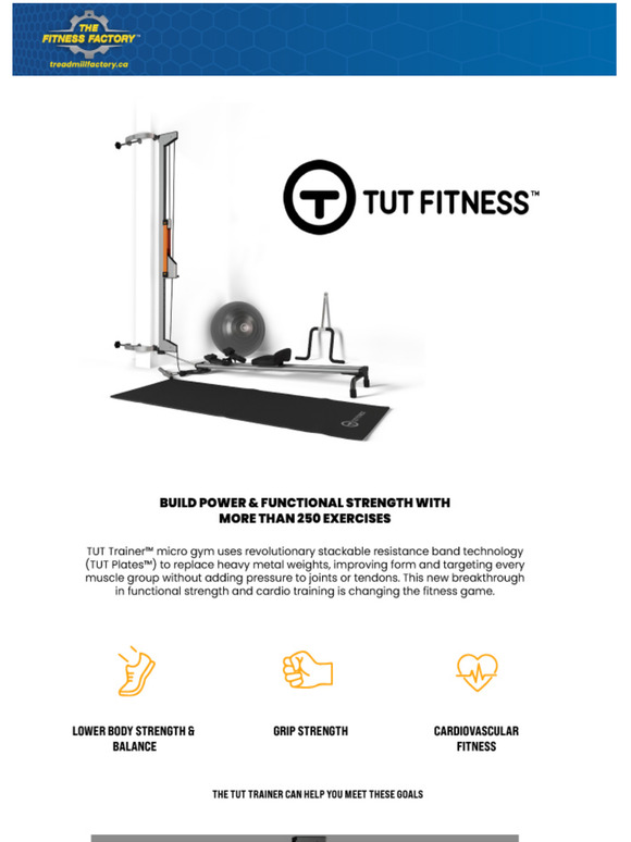 🔥TUT Fitness Available at the Treadmill Factory!🔥