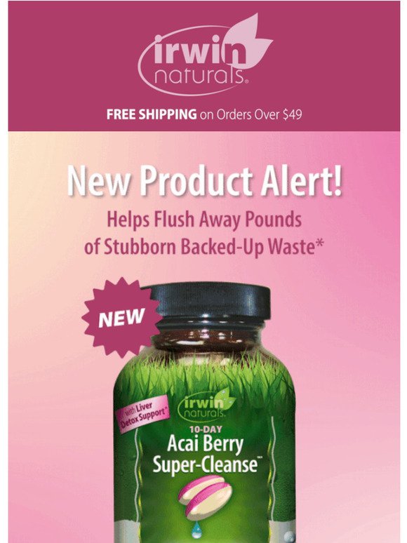 New Product Alert! 10-Day Acai Berry Super-Cleanse™*
