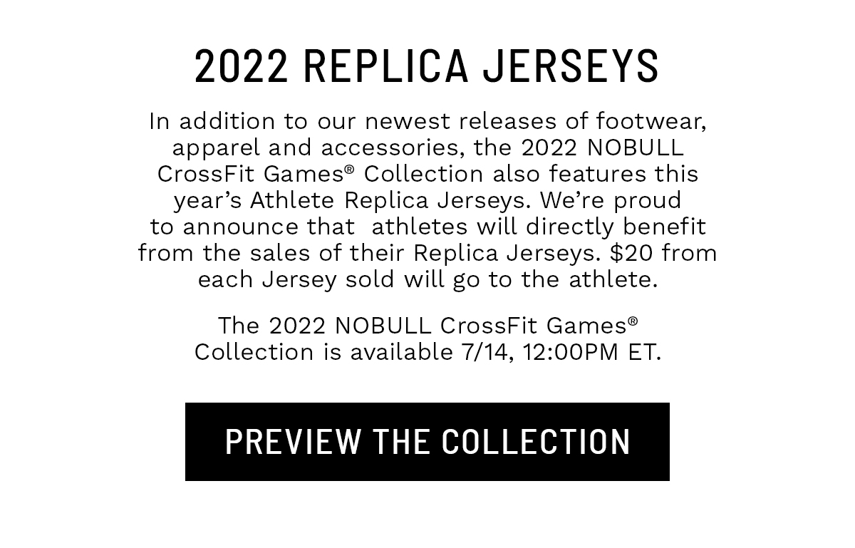 NOBULL Support CrossFit Games® athletes with 2022 Replica Jerseys