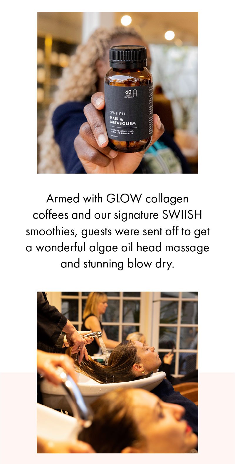 Armed with GLOW collagen coffees and our signature SWIISH smoothies