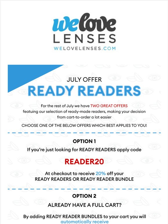 JULY OFFERS ON READY READERS! DON'T MISS OUT 🤩