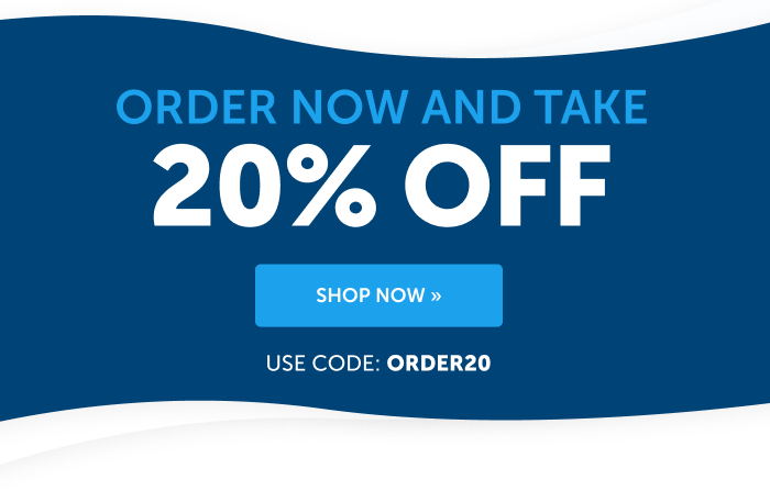 Order now and take 20% OFF today when you click here or use code ORDER20 at checkout.