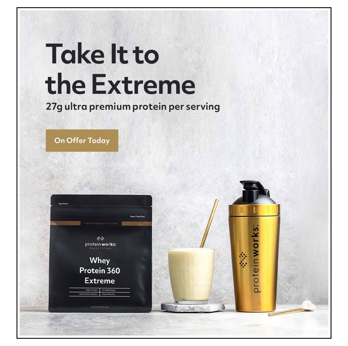 THE PROTEIN WORKS Whey Protein 360 Extreme Protein Powder, High Protein  Shake