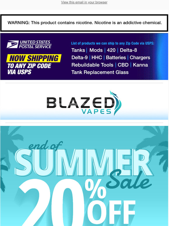 😎 SUMMER KICKOFF SALE 💥 20% OFF SITEWIDE