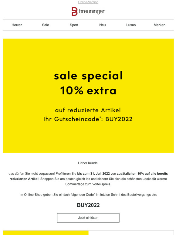 👉 Nicht verpassen: Ihr 10% Sale-Vorteil wartet noch auf Sie!