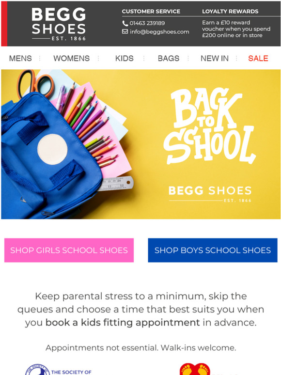 Back to School | Book A Fitting Appointment