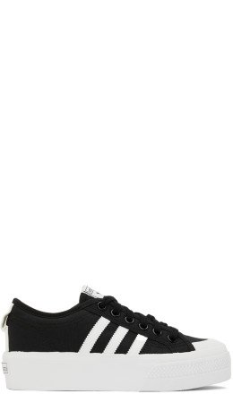 adidas Originals - Black Nizza Platform Sneakers