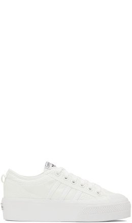 adidas Originals - White Nizza Platform Sneakers
