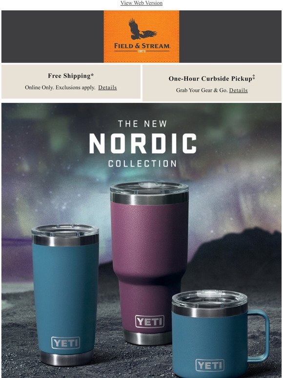 Shop new YETI Nordic Blue & Nordic Purple drinkware