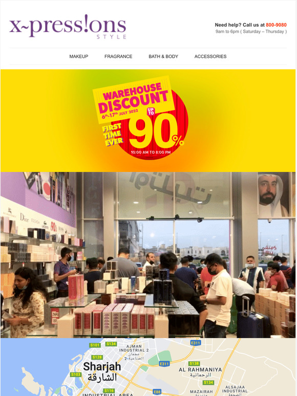 —, Don’t miss the Xpressions Style warehouse sale. Hurry, the offer is valid till July 17th, 2022.