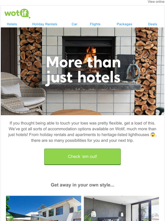 Psst... we have so many different places to stay - we've got something special for you!