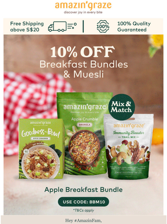 10% OFF Breakfast? We got you 🙌🏼