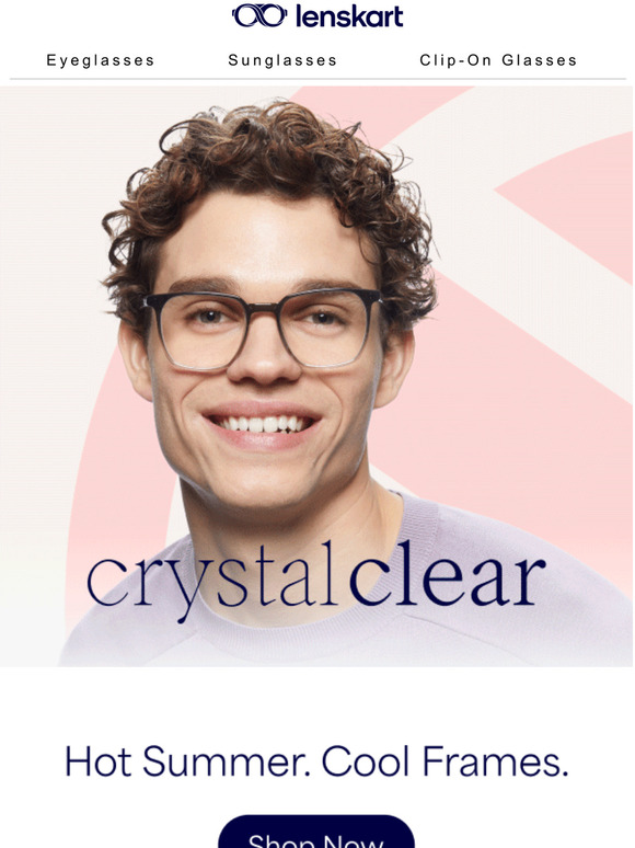 Lenskart.us All New Crystal Clear Collection! 🛍️ Milled