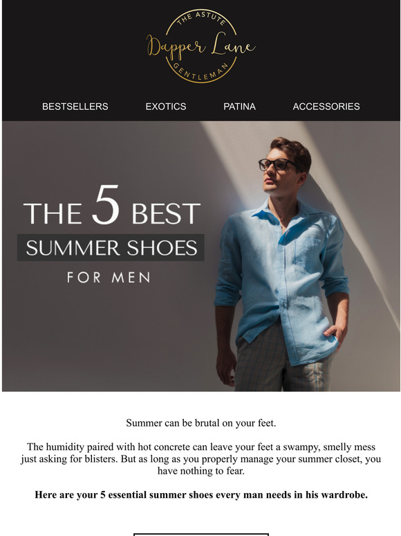 The 5 Best Summer Shoes For Men!