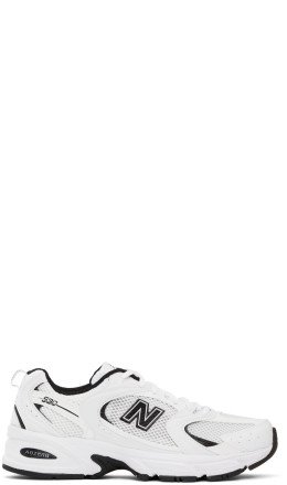 New Balance - White & Black 530 Sneakers