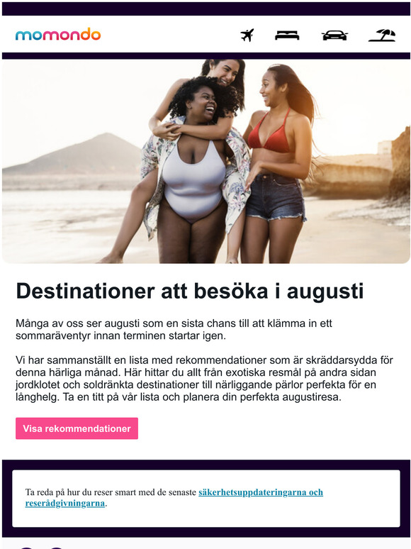 Kläm in en resa till en av dessa platser...