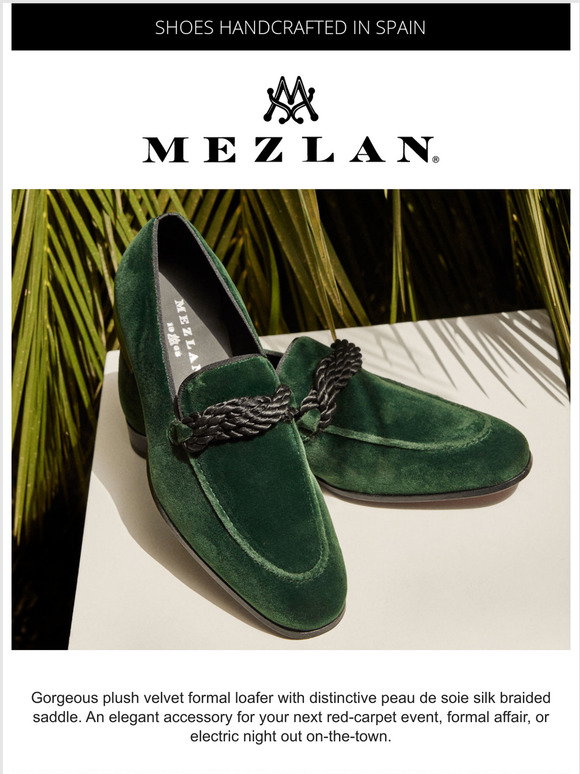 Mezlan Travolta Velvet Formal Shoe - Luxury Velvet Loafer main image 0