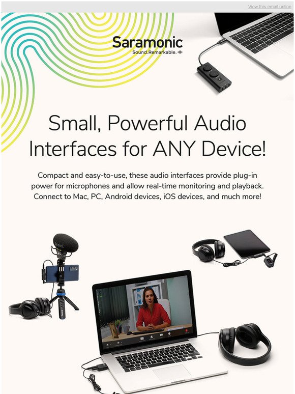 Powerful audio interfaces for every content creator.