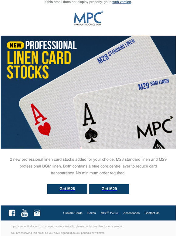 MakePlayingCards: New thicker card stock added | Milled