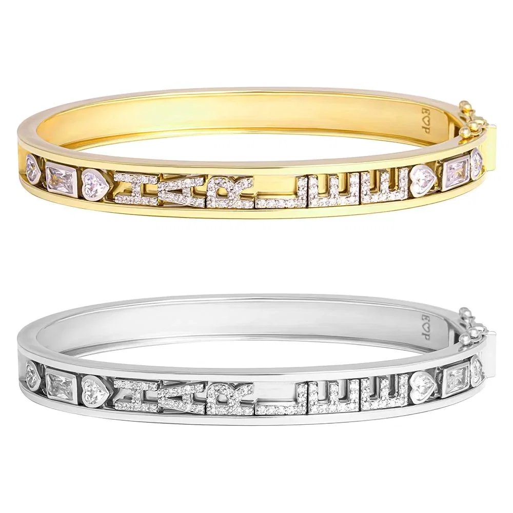 Image of 14K SKINNY CHARM BANGLE ™