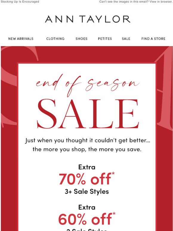 Ann Taylor Email Newsletters Shop Sales, Discounts, and Coupon Codes