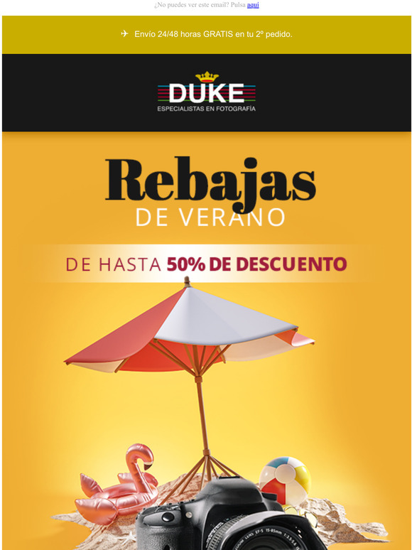 📷 ¡REBAJAS HASTA 50% DTO! 👑 + Portes Gratis + 2% DTO Extra