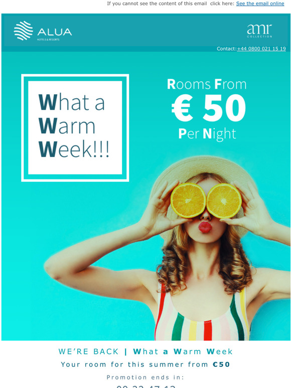 The Alua Hotels What a Warm Week is back ☀