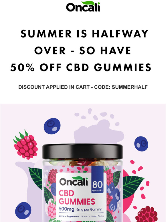 Special Sale - 50% off all CBD Gummies!