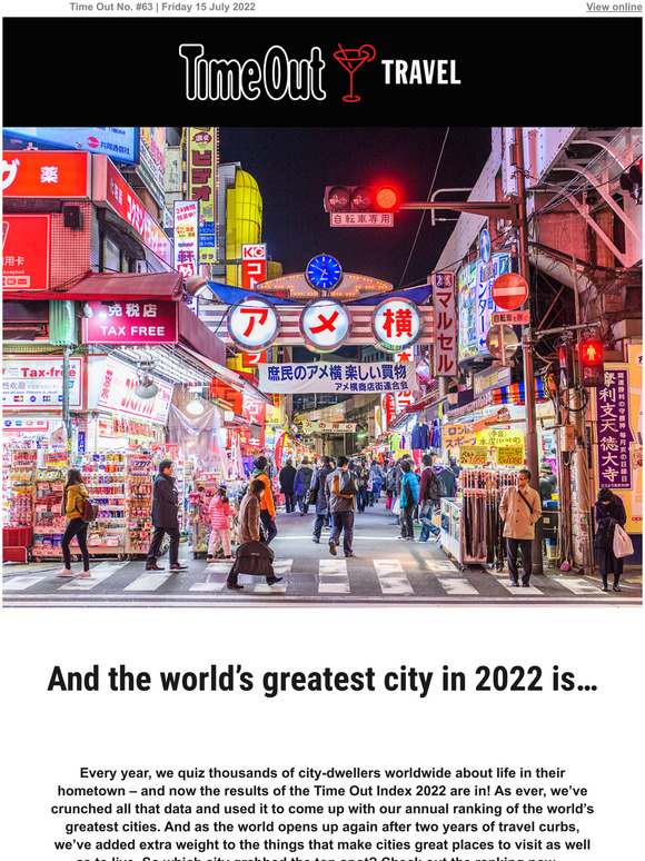 Revealed: the best city in the world right now