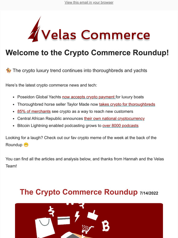 🏇🏽 Crypto luxury trend continues into thoroughbreds and yachts