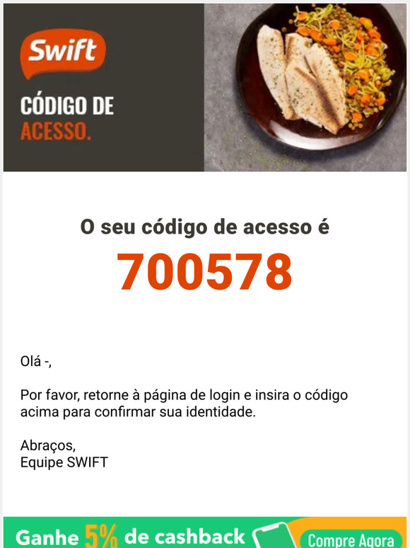 Sua chave de acesso é 700578