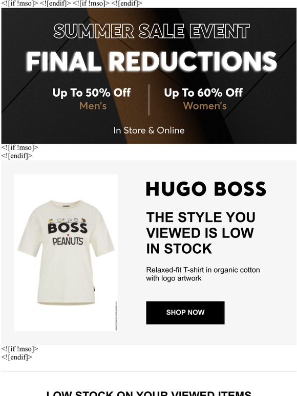 Hugo Boss Email Newsletters Shop Sales, Discounts, and Coupon Codes
