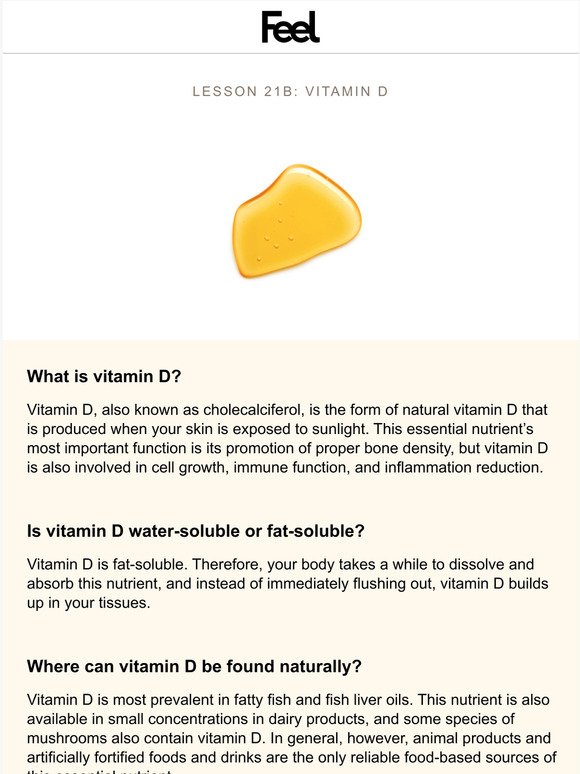 Learn About Vitamin D in 5 Minutes – The Health Dossier with WeAreFeel