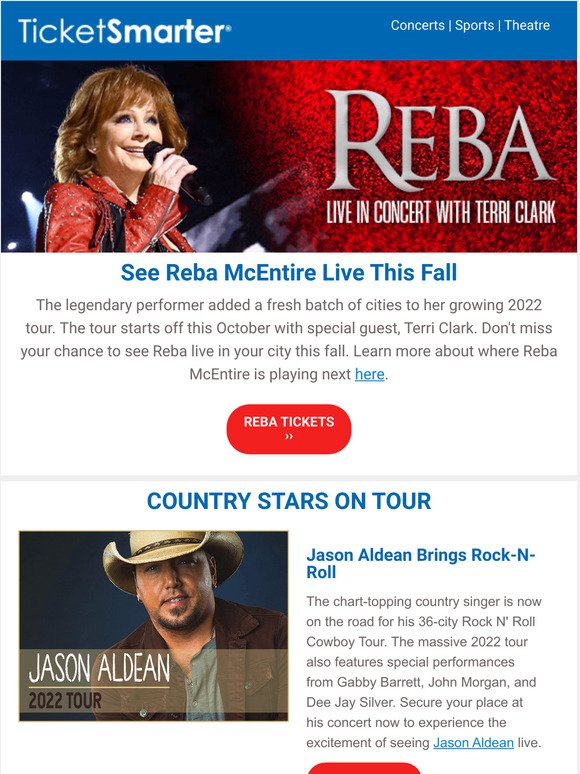 See Reba McEntire Live in Concert