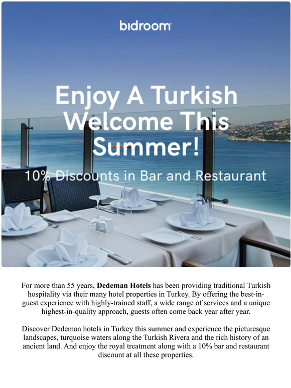 🌴 Visit Turkey & Enjoy 10% Discounts in 🍸Bar and Restaurant!
