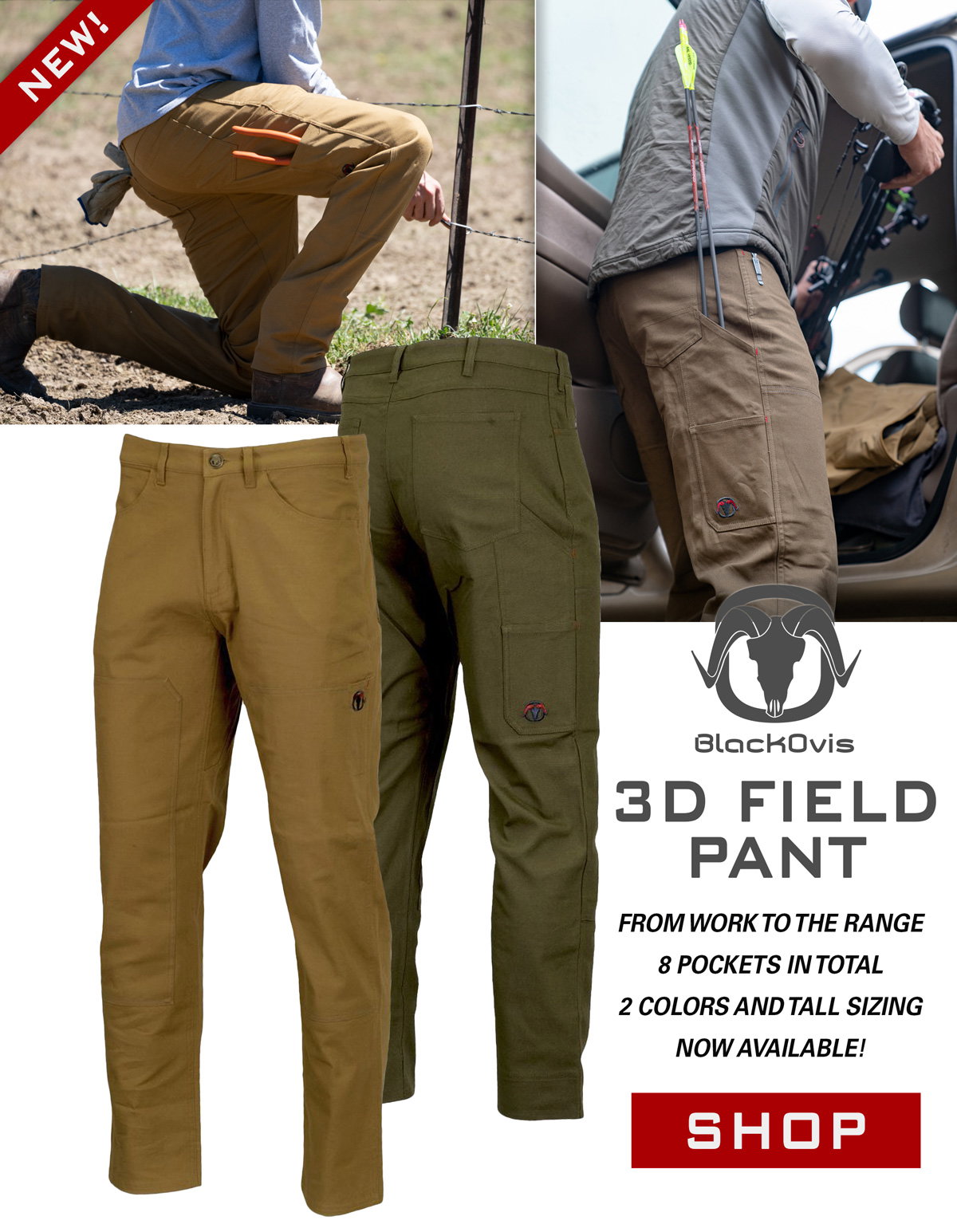 BLACKOVIS 3D FIELD PANT