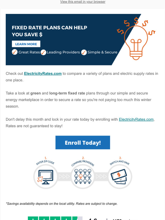 Lock in a fixed rate plan today! Don't Delay!