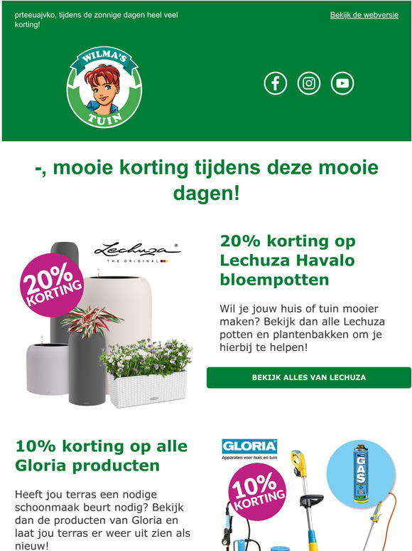 —, tijdens de zonnige dagen heel veel korting! 🌞