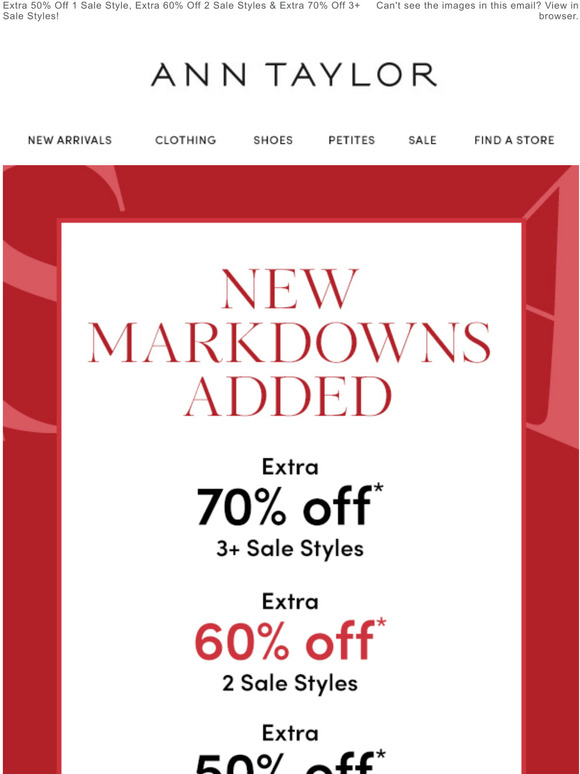 Ann Taylor Email Newsletters Shop Sales, Discounts, and Coupon Codes