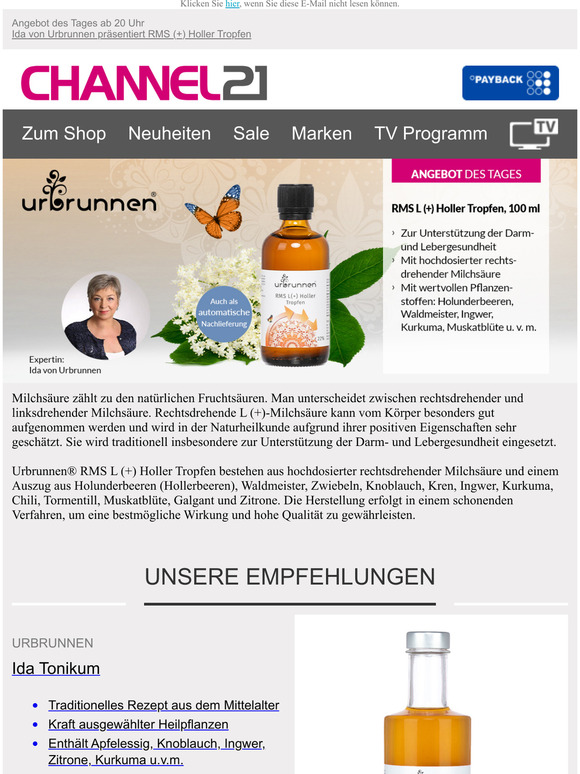 channel21 Von Urbrunnen für Ihre Darmgesundheit