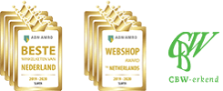 gewonnen prijzen en CBW-erkend