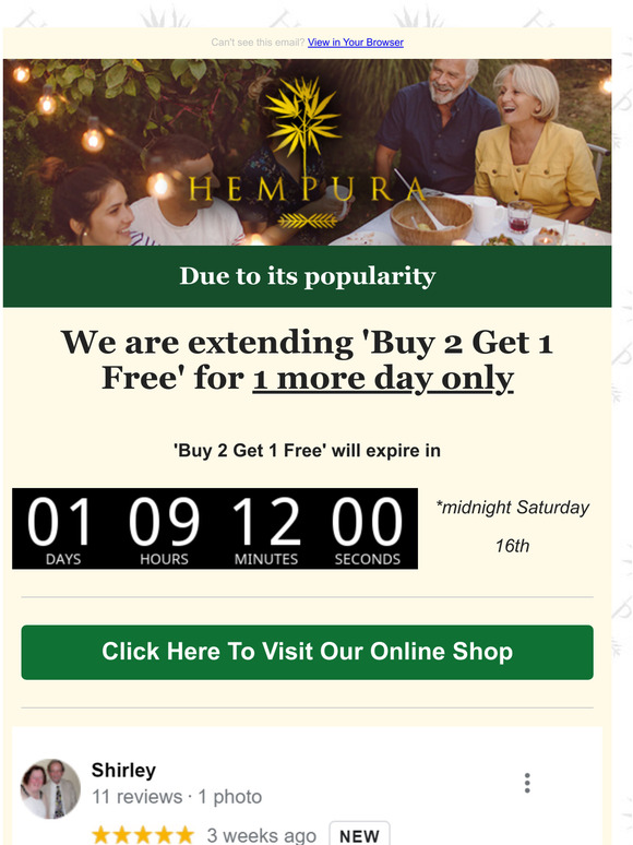 🛎️ Last Chance 'Buy 2 Get 1 FREE' - Deal Ends Midnight Saturday 16th!