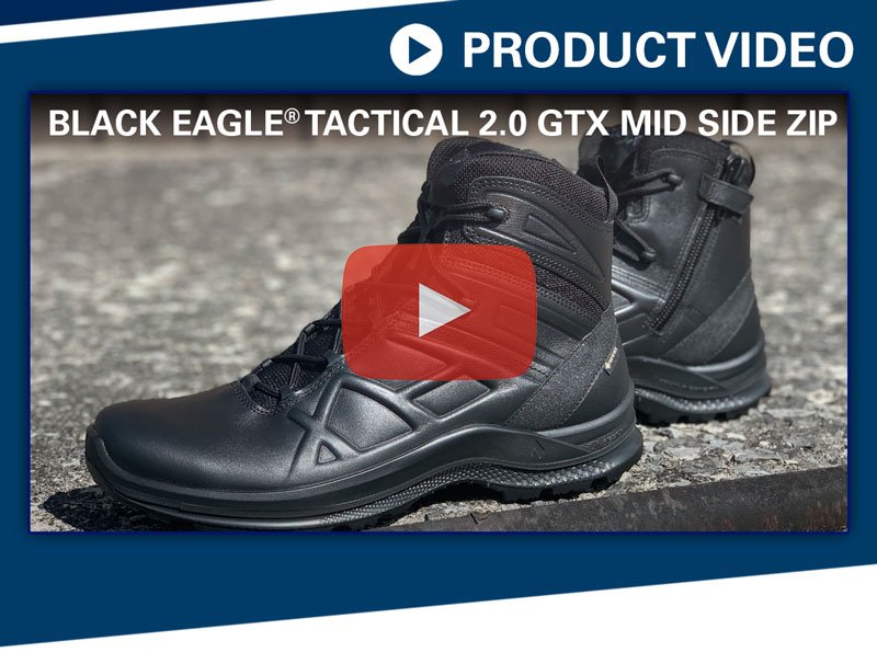 HAIX Black Eagle Tactical 2.0 GTX Mid Side Zip Product Video